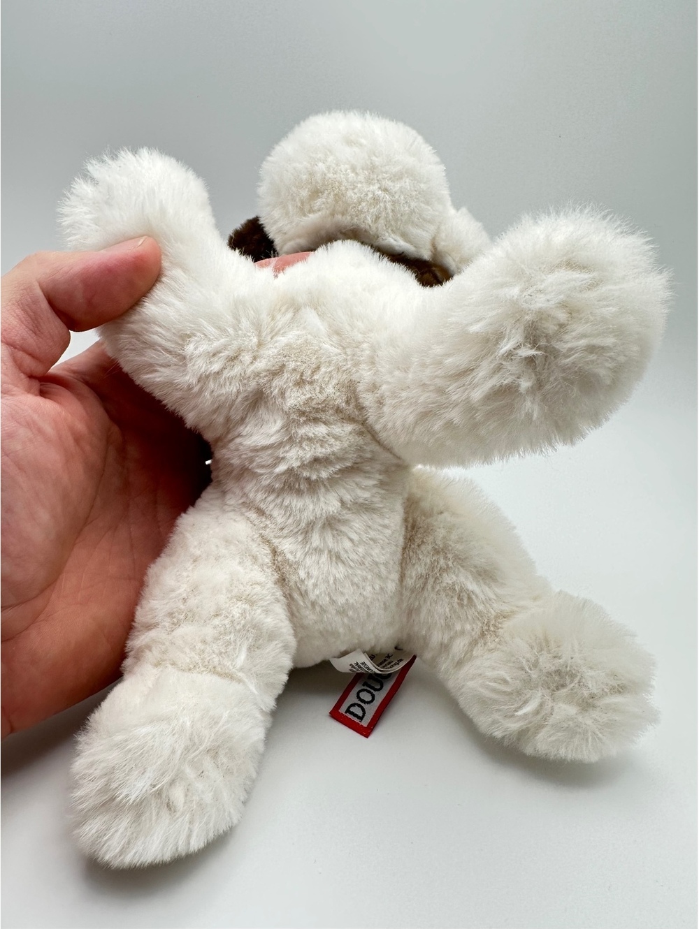 Douglas White Brown Puppy Dog Plush Stuffed Animal Soft BNNT Cuddly Toy - Picture 9 of 10